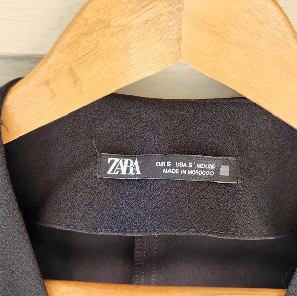 Zara black wrap suit romper size S - Picture 6 of 10